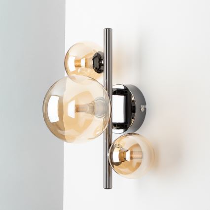 Brilagi - LED zidna svjetiljka MILLA 3xG9/3W/230V crni krom/zlatna