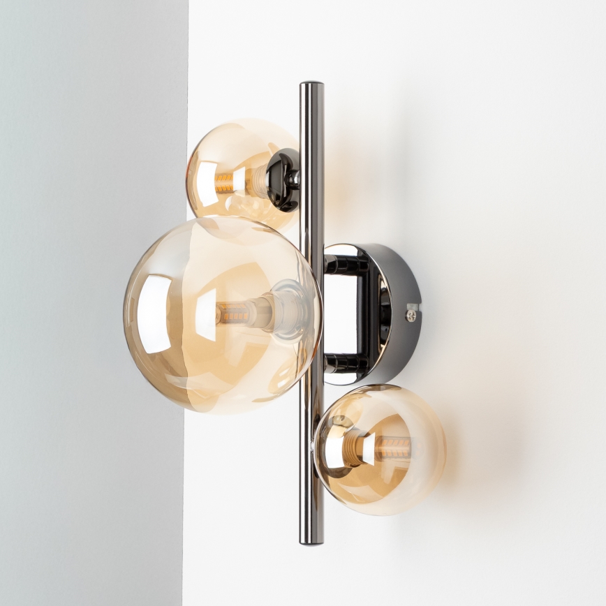 Brilagi - LED zidna svjetiljka MILLA 3xG9/3W/230V crni krom/zlatna