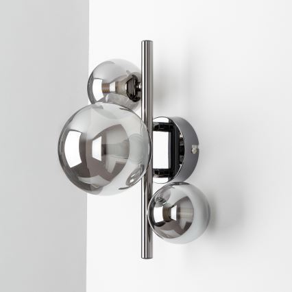 Brilagi - LED Zidna svjetiljka MILLA 3xG9/3W/230V sjajni krom/dimna