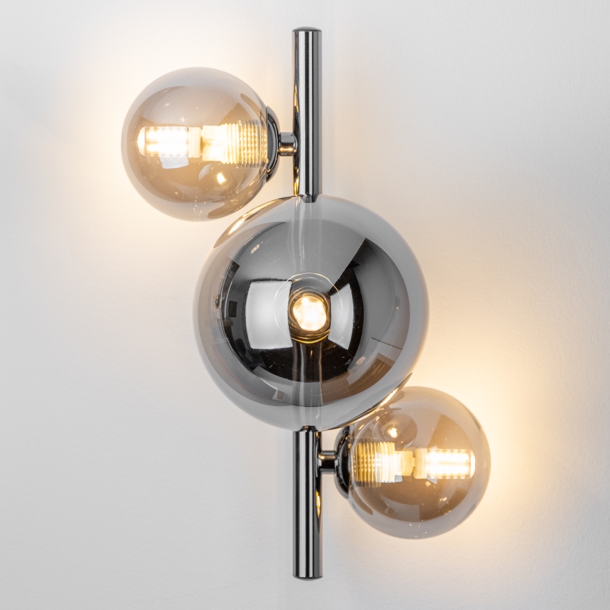 Brilagi - LED Zidna svjetiljka MILLA 3xG9/3W/230V sjajni krom/dimna