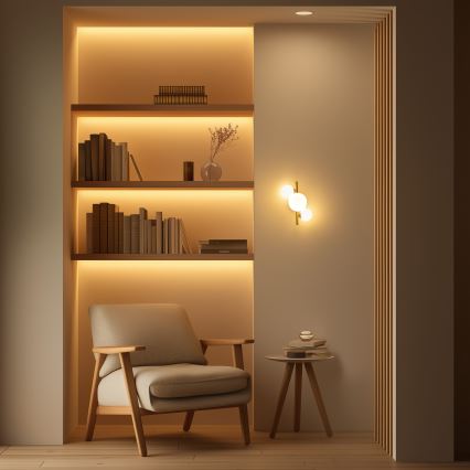 Brilagi - LED Zidna svjetiljka MILLA 3xG9/3W/230V zlatna/bijela