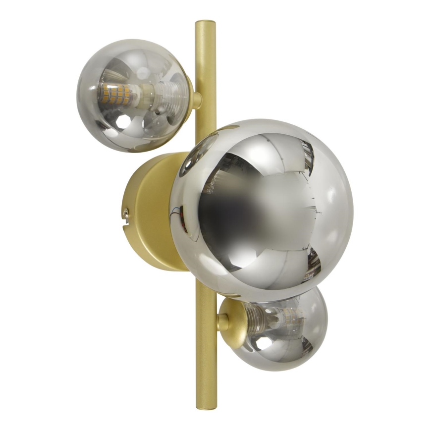 Brilagi - LED Zidna svjetiljka MILLA 3xG9/3W/230V zlatna/dimna