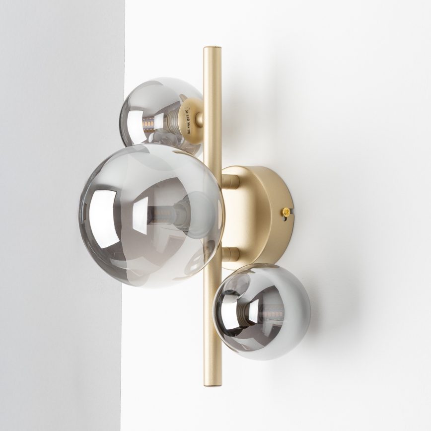 Brilagi - LED Zidna svjetiljka MILLA 3xG9/3W/230V zlatna/dimna