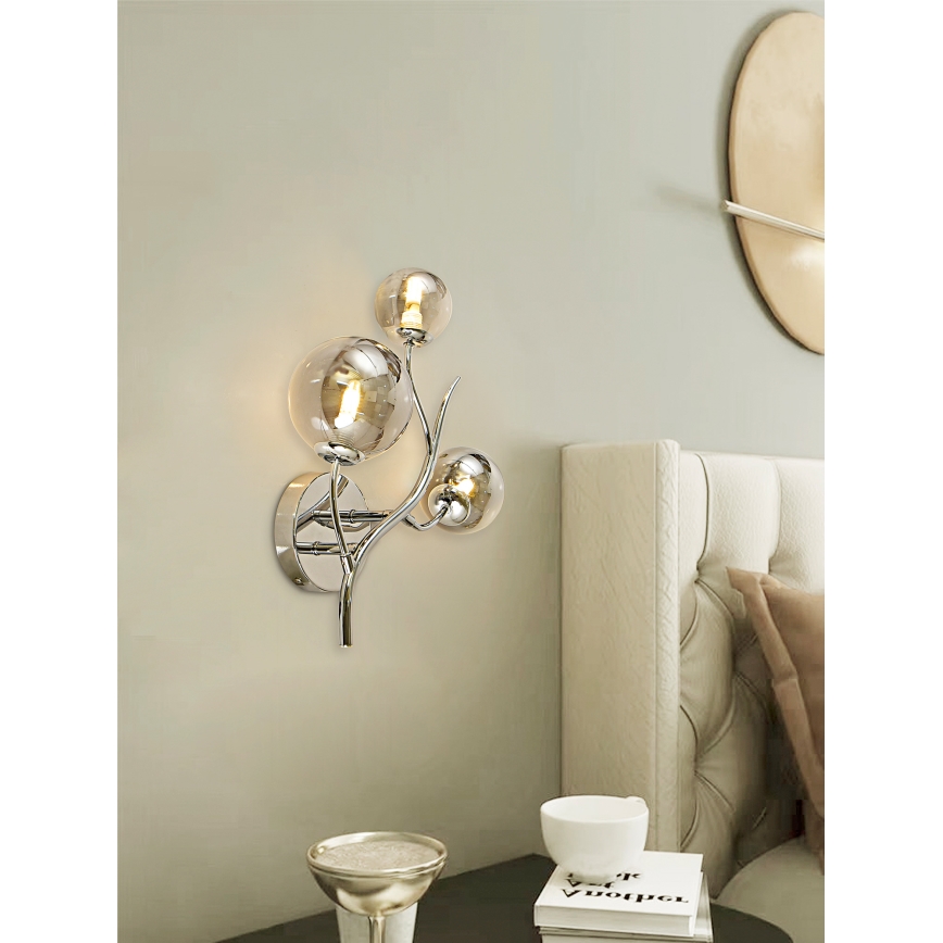 Brilagi - LED Zidna svjetiljka MISTEL 3xG9/3W/230V sjajni krom/dimna