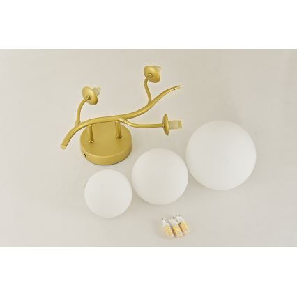 Brilagi - LED Zidna svjetiljka MISTEL 3xG9/3W/230V zlatna/bijela