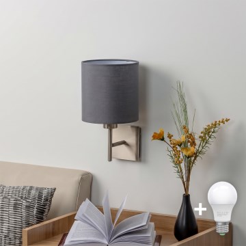 BRILAGI - LED zidna svjetiljka NUBILA 1xE27/60W/230V matirani krom/antracit