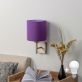 BRILAGI - LED zidna svjetiljka NUBILA 1xE27/60W/230V matni krom/ljubičasta
