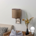 BRILAGI - LED zidna svjetiljka NUBILA 1xE27/60W/230V matni krom/smeđa