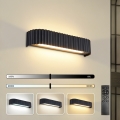 Brilagi - LED zidna svjetiljka s mogućnošću prigušivanja FALCON MODERN LED/14W/230V 3000-6000K 40 cm crna + daljinski upravljač