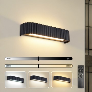 Brilagi - LED zidna svjetiljka s mogućnošću prigušivanja FALCON MODERN LED/14W/230V 3000-6000K 40 cm crna + daljinski upravljač