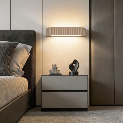Brilagi - LED zidno svjetlo s prigušivanjem FALCON MODERN LED/14W/230V 3000-6000K 40 cm bež + daljinski upravljač