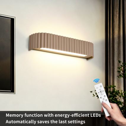 Brilagi - LED zidno svjetlo s prigušivanjem FALCON MODERN LED/14W/230V 3000-6000K 40 cm bež + daljinski upravljač