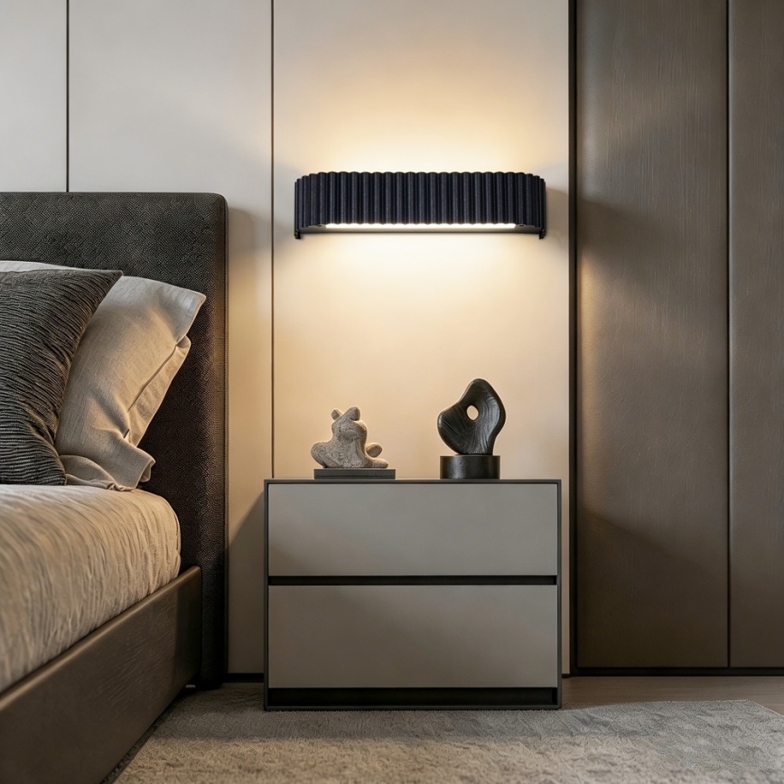 Brilagi - LED zidna svjetiljka s mogućnošću prigušivanja FALCON MODERN LED/14W/230V 3000-6000K 40 cm crna + daljinski upravljač