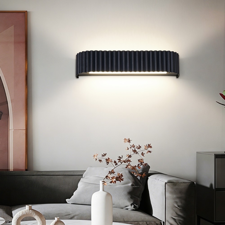 Brilagi - LED zidna svjetiljka s mogućnošću prigušivanja FALCON MODERN LED/14W/230V 3000-6000K 40 cm crna + daljinski upravljač