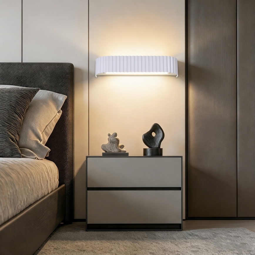 Brilagi - LED prigušivo zidno svjetlo FALCON MODERN LED/14W/230V 3000-6000K 40 cm bijela + daljinski upravljač