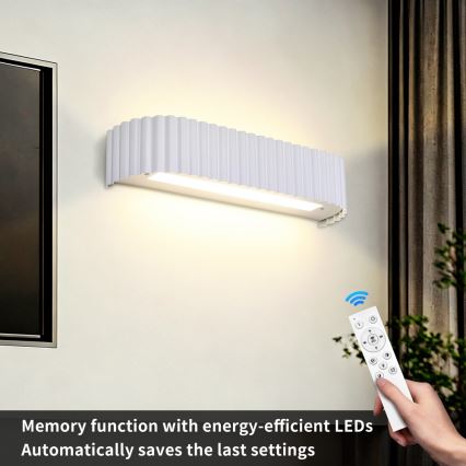 Brilagi - LED prigušivo zidno svjetlo FALCON MODERN LED/14W/230V 3000-6000K 40 cm bijela + daljinski upravljač