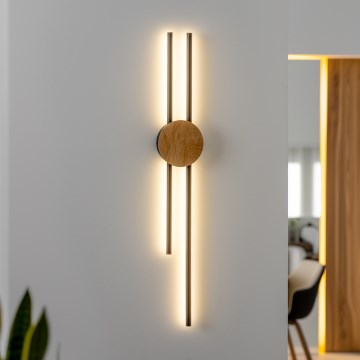 Brilagi - LED Zidna svjetiljka WOODY COLLINE LED/15W/230V 80 cm hrast