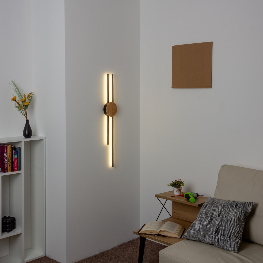 Brilagi - LED Zidna svjetiljka WOODY COLLINE LED/15W/230V 80 cm hrast