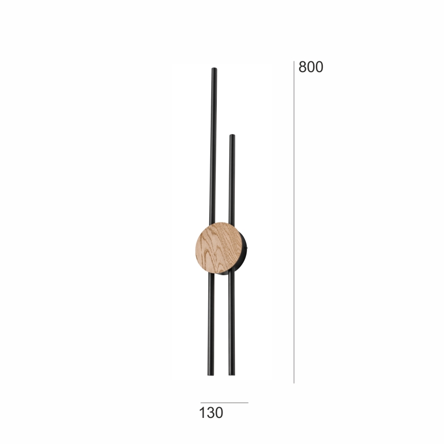 Brilagi - LED Zidna svjetiljka WOODY COLLINE LED/15W/230V 80 cm hrast