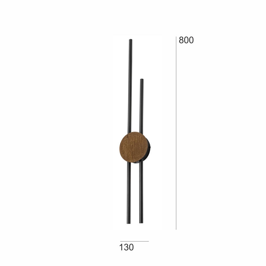 Brilagi - LED Zidna svjetiljka WOODY COLLINE LED/15W/230V 80 cm hrast