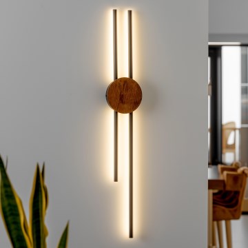 Brilagi - LED Zidna svjetiljka WOODY COLLINE LED/15W/230V 80 cm hrast trešnja