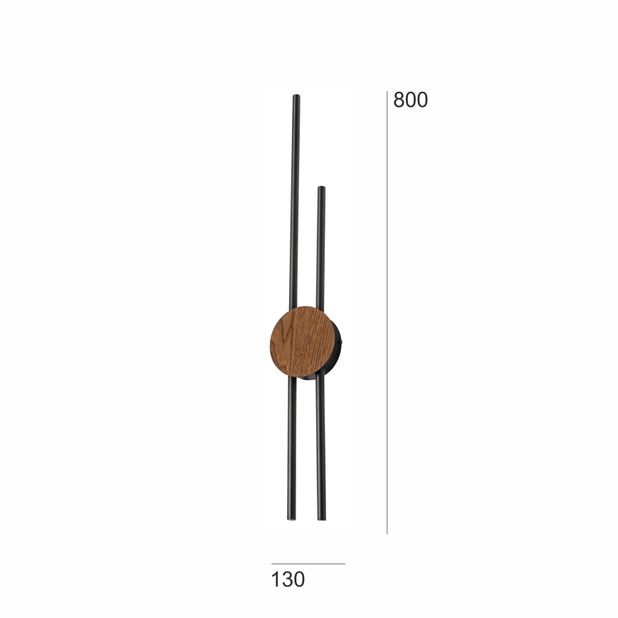 Brilagi - LED Zidna svjetiljka WOODY COLLINE LED/15W/230V 80 cm hrast trešnja