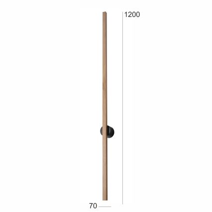 Brilagi - LED Zidna svjetiljka WOODY LINE LED/12W/230V 120 cm hrast