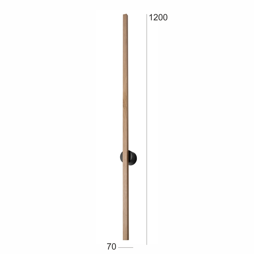Brilagi - LED Zidna svjetiljka WOODY LINE LED/12W/230V 120 cm hrast