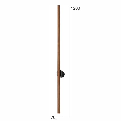 Brilagi - LED Zidna svjetiljka WOODY LINE LED/12W/230V 120 cm hrast trešnja