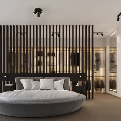 Brilagi - LED zidni reflektor CRESTO 1xGU10/10W/230V crna