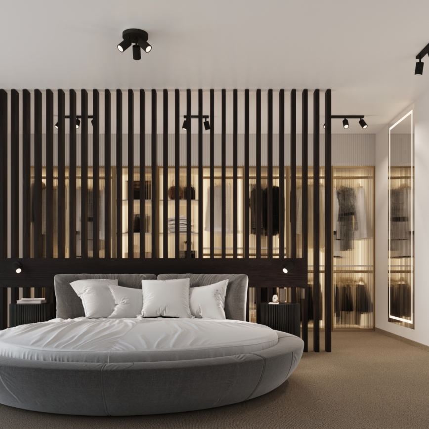 Brilagi - LED zidni reflektor CRESTO 1xGU10/10W/230V crna