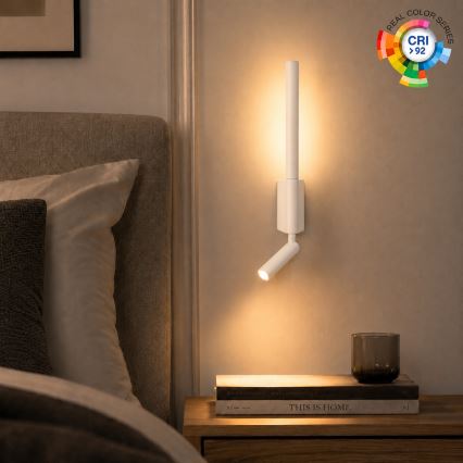 Brilagi - LED zidni spot VIXON LED/3W/230V + LED/5W bijela CRI 90