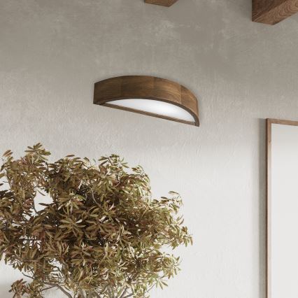 BRILAGI - LED zidno svjetlo CARVALHO 1xE27/15W/230V hrast orah