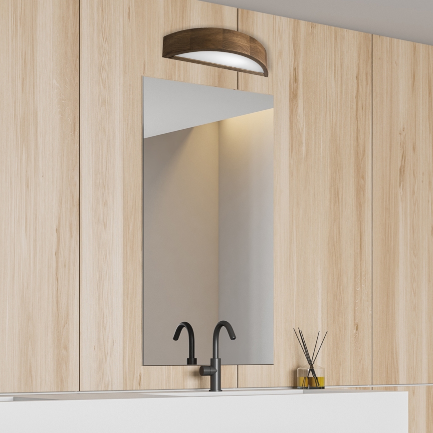 BRILAGI - LED zidno svjetlo CARVALHO 1xE27/15W/230V hrast orah