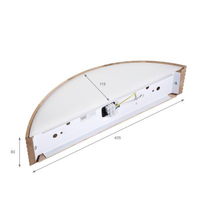 Brilagi - LED zidno svjetlo CARVALHO MODERN 1xE27/60W/230V hrast
