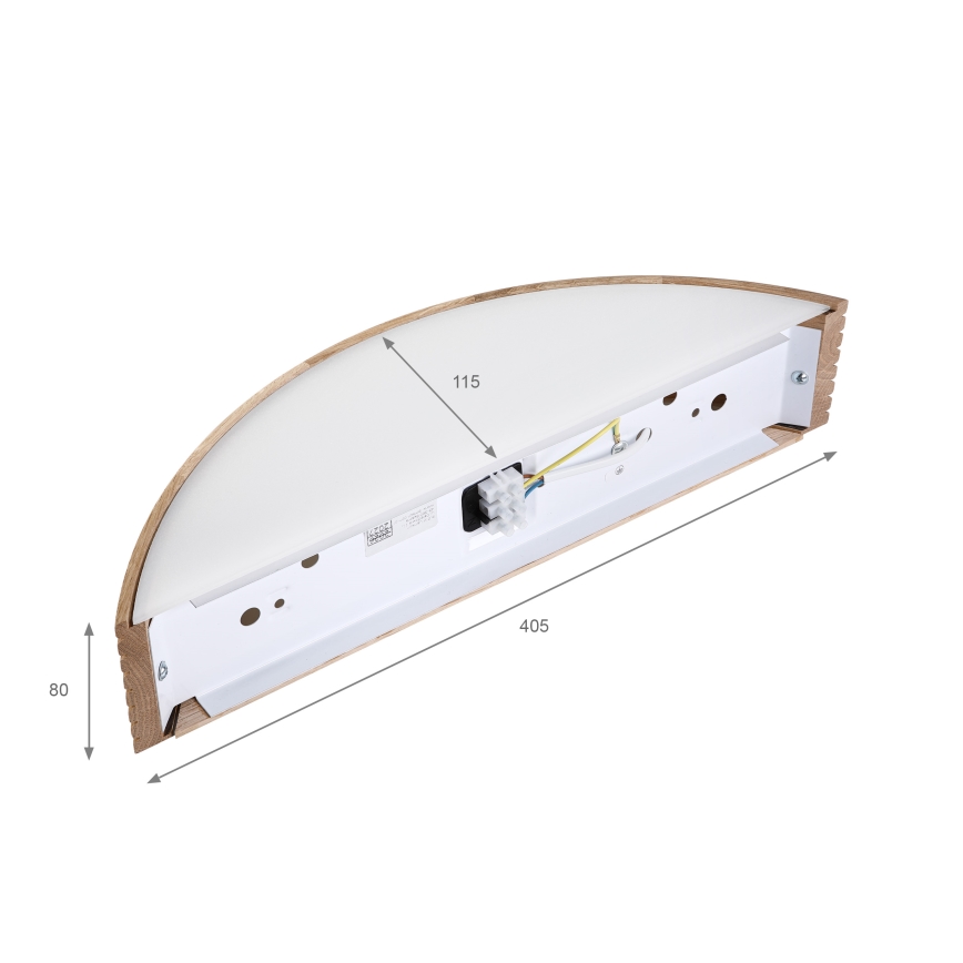 Brilagi - LED zidno svjetlo CARVALHO MODERN 1xE27/60W/230V hrast
