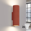 BRILAGI - LED zidno svjetlo CRESTO 2xGU10/10W/230V 20 cm narančasto