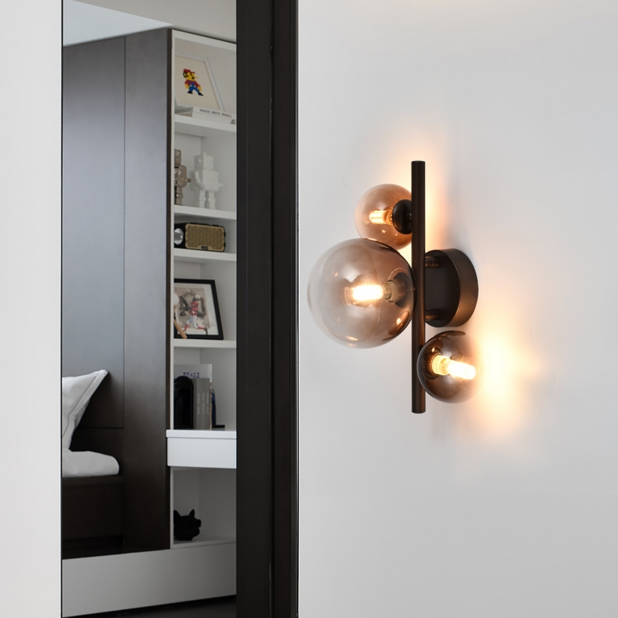 Brilagi - LED zidno svjetlo MILLA 3xG9/3W/230V smeđe/zadimljeno smeđe