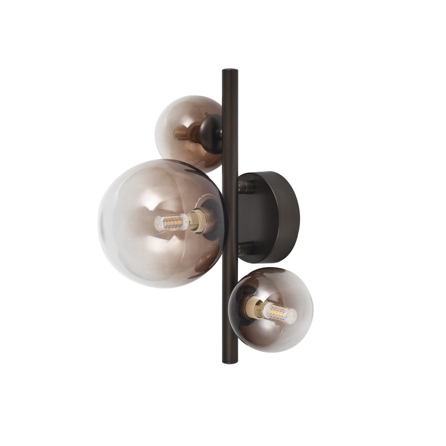 Brilagi - LED zidno svjetlo MILLA 3xG9/3W/230V smeđe/zadimljeno smeđe