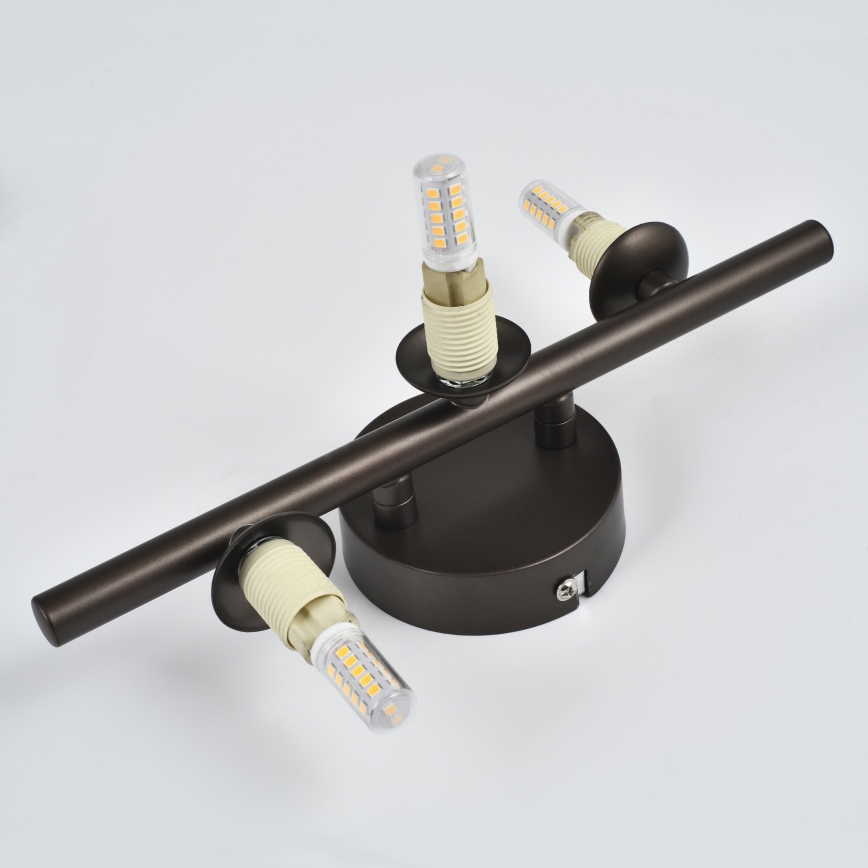 Brilagi - LED zidno svjetlo MILLA 3xG9/3W/230V smeđe/zadimljeno smeđe