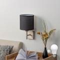BRILAGI - LED zidno svjetlo NUBILA 1xE27/60W/230V matni krom/crna