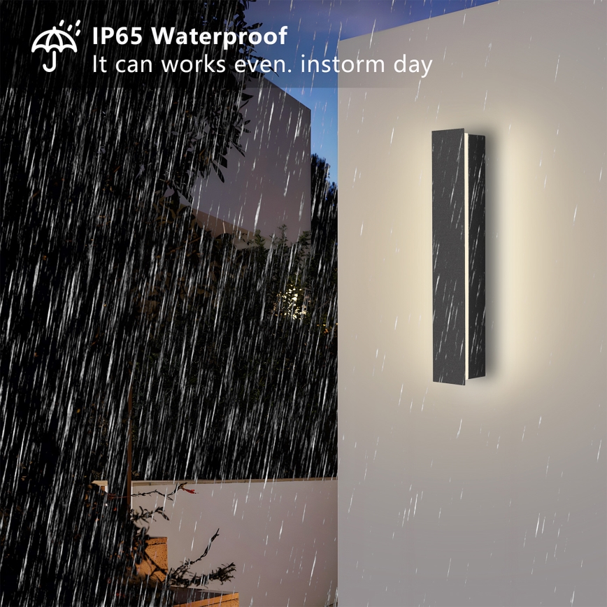 Brilagi - LED vanjsko zidno svjetlo LINEAR LED/8W/230V 3000K IP65 30 cm antracit CRI 90