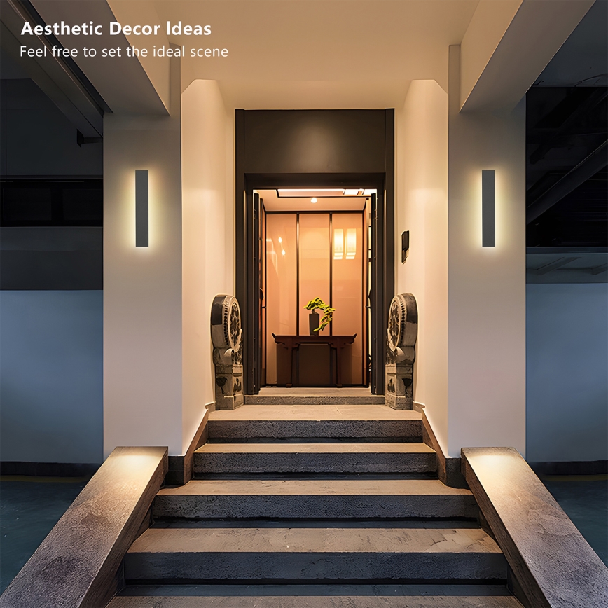 Brilagi - LED vanjsko zidno svjetlo LINEAR LED/8W/230V 3000K IP65 30 cm antracit CRI 90