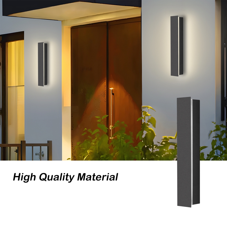 Brilagi - LED vanjsko zidno svjetlo LINEAR LED/8W/230V 3000K IP65 30 cm antracit CRI 90