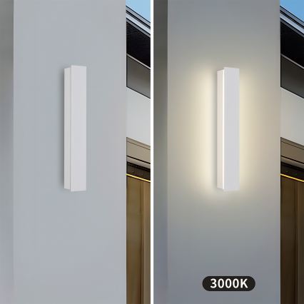 Brilagi - LED vanjsko zidno svjetlo LINEAR LED/8W/230V 3000K IP65 30 cm bijela CRI 90