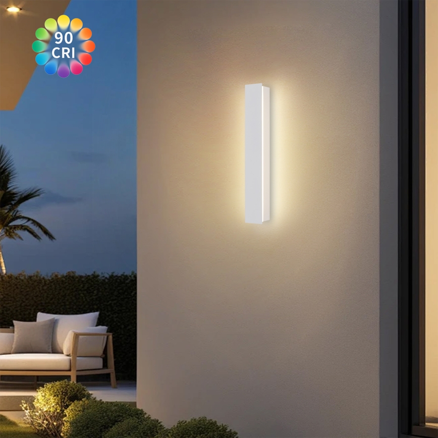 Brilagi - LED vanjsko zidno svjetlo LINEAR LED/8W/230V 3000K IP65 30 cm bijela CRI 90