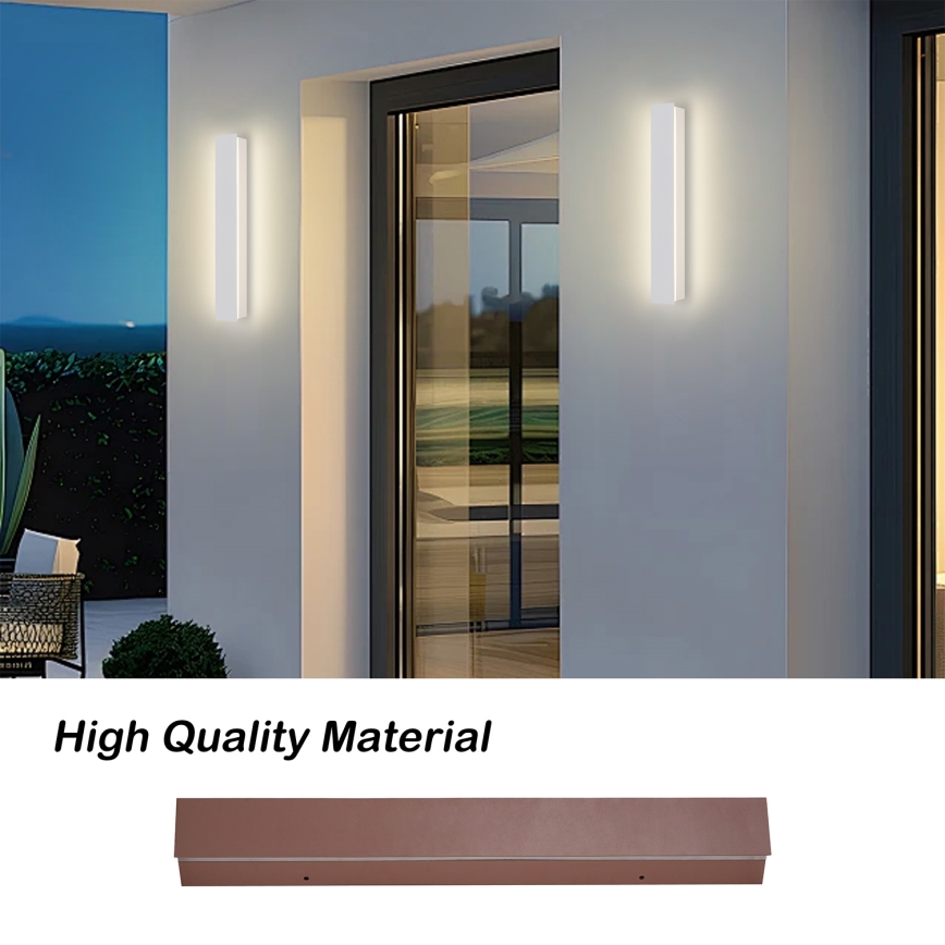 Brilagi - LED vanjsko zidno svjetlo LINEAR LED/8W/230V 3000K IP65 30 cm bijela CRI 90