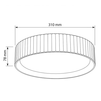 Brilagi - LUCIA LED stropna svjetiljka LED/24W/230V Ø 31 cm zelena