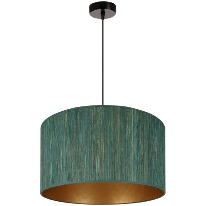 Brilagi - Luster na užetu BOSTON ROLLER 1xE27/15W/230V promjer 45 cm slama zelena/zlatna