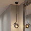 Brilagi - Luster na kabelu 1xE27/60W/230V crna/dimna siva